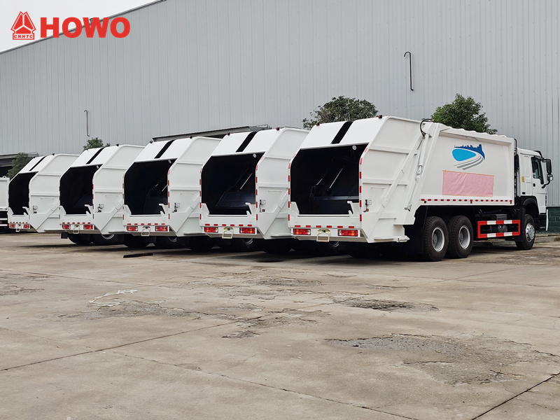 HOWO rear loader truck for export to Middle East country