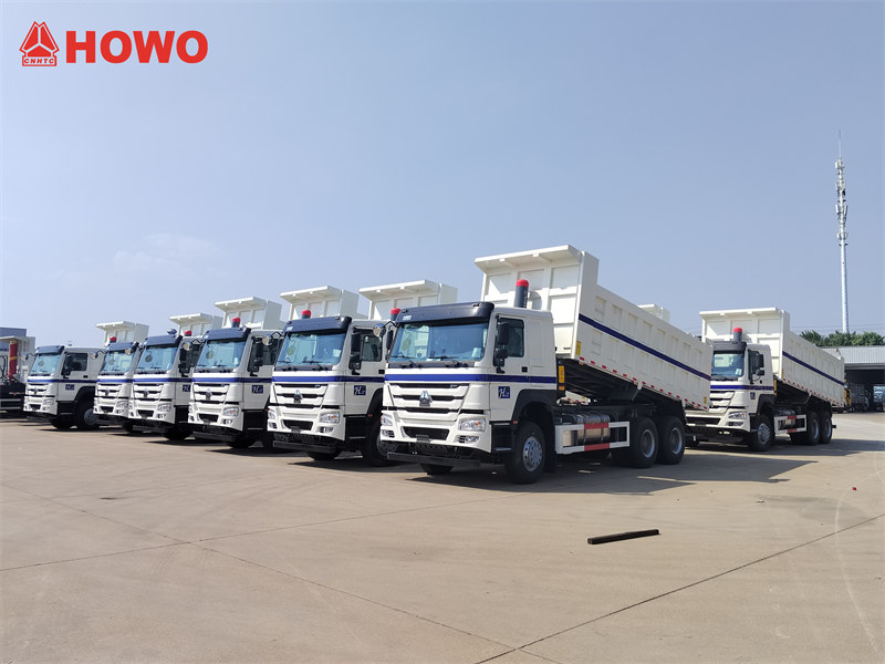 10 units HOWO 20tons dump trucks export Ethiopia