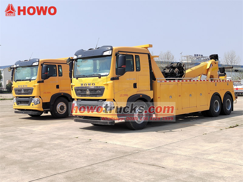 HOWO 20tons rotary wrecker trucks for export