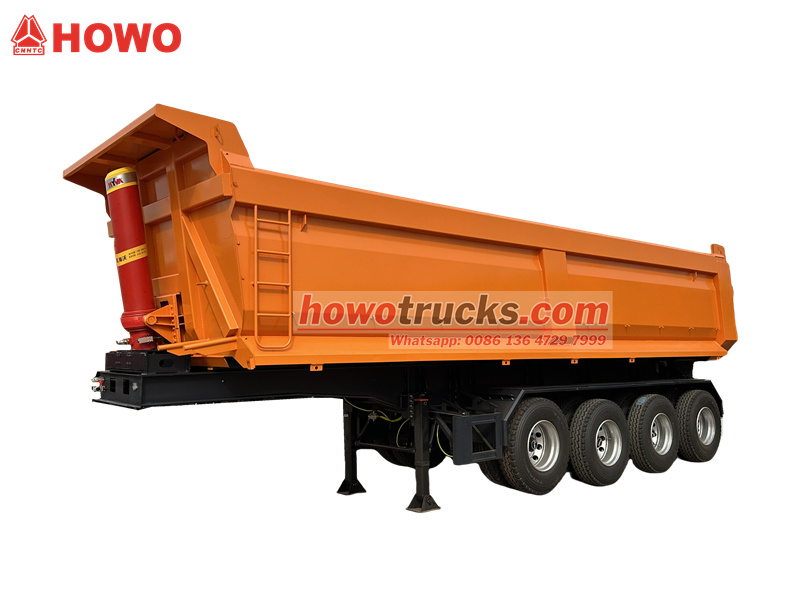 Heavy Duty 4 Axles Tipper Semi Trailer