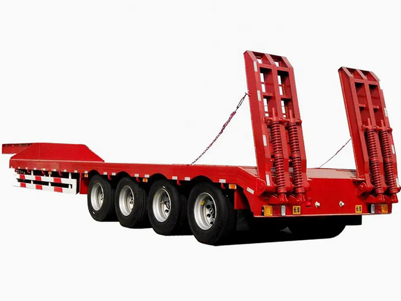 4 axles 80 ton lowboy semitrailer