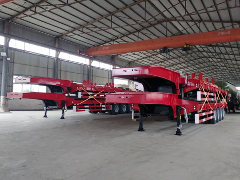Flatbed semi-trailers for export