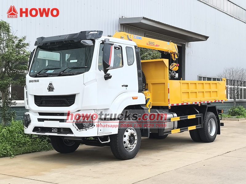 Truk derek angkat 4 ton Howo RHD (kemudi kanan) gandar tunggal
