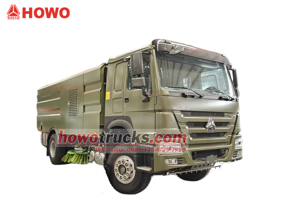 HOWO 12cbm road sweeper truck
