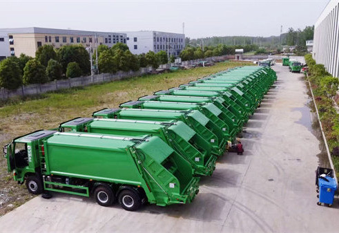 howo garbage compactor truck