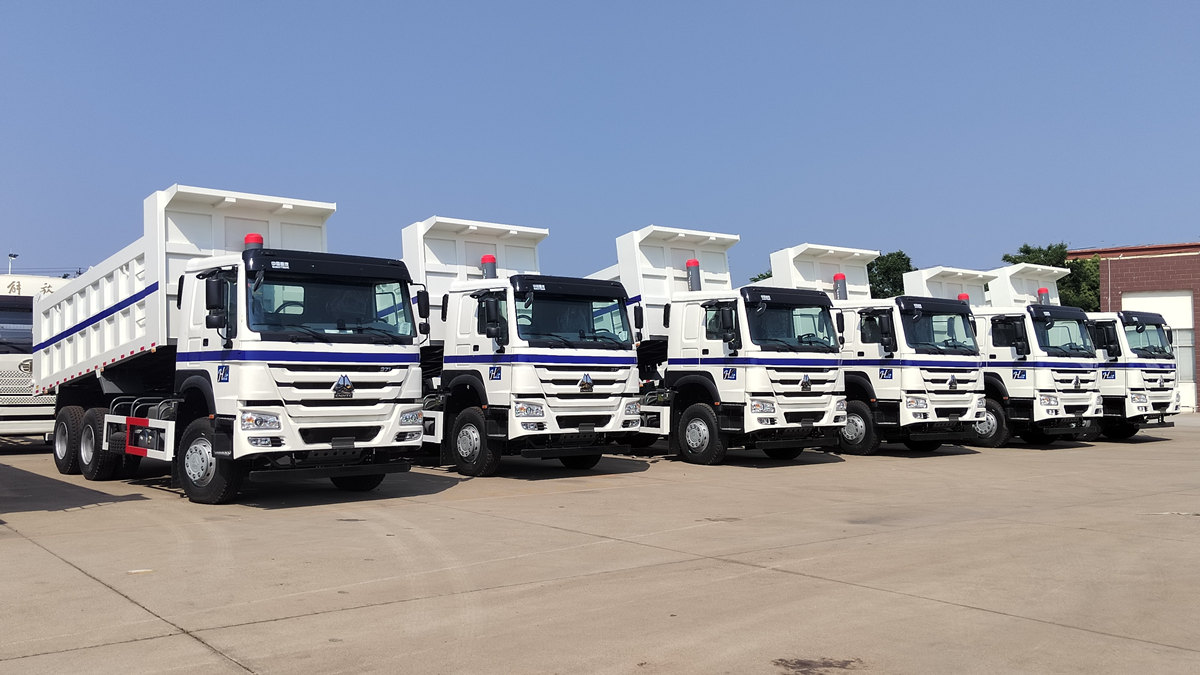 Pelanggan dari Arab Saudi sedang memeriksa truk pengangkut sampah HOWO 20 ton.