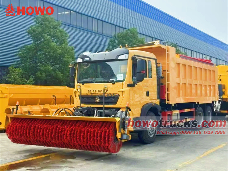 Howo TX 6X4 350HP Suitable Snow Sweeper Truck