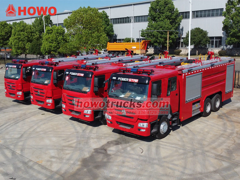 HOWO firefighting trucks for export