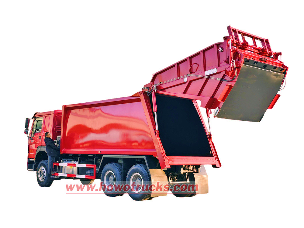 HOWO 6x4 20cbm rear loader compactor truck