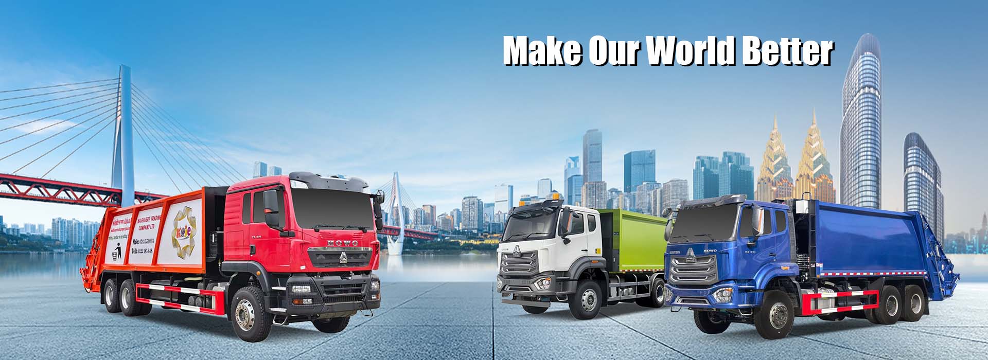 Truk pemadat sampah Howo