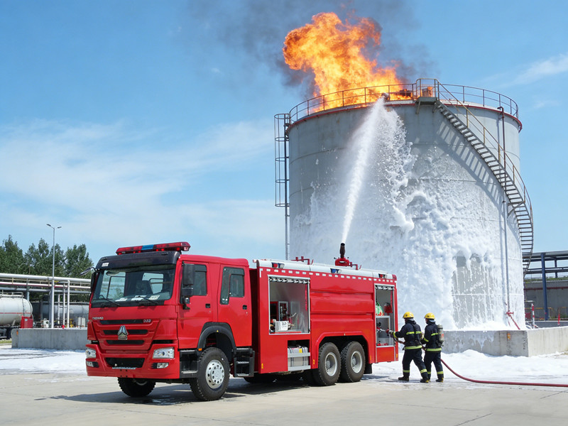 HOWO foam and powder fire vehicle application