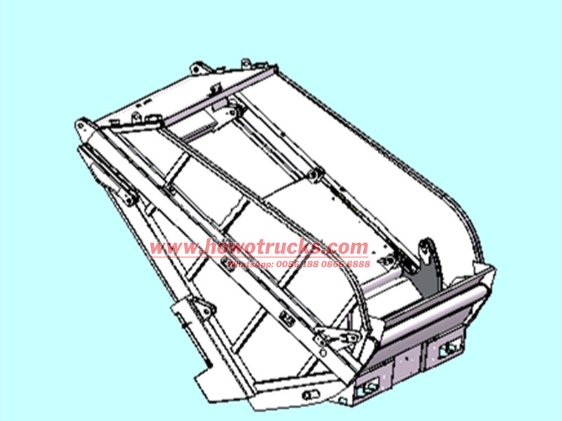 HOWO 6&times;4 garbage compactor drawing