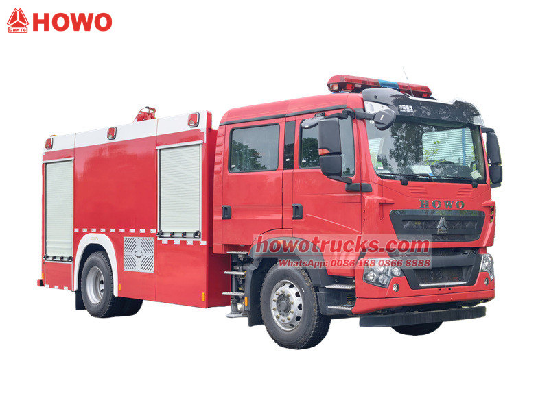HOWO TX fire foam water truck